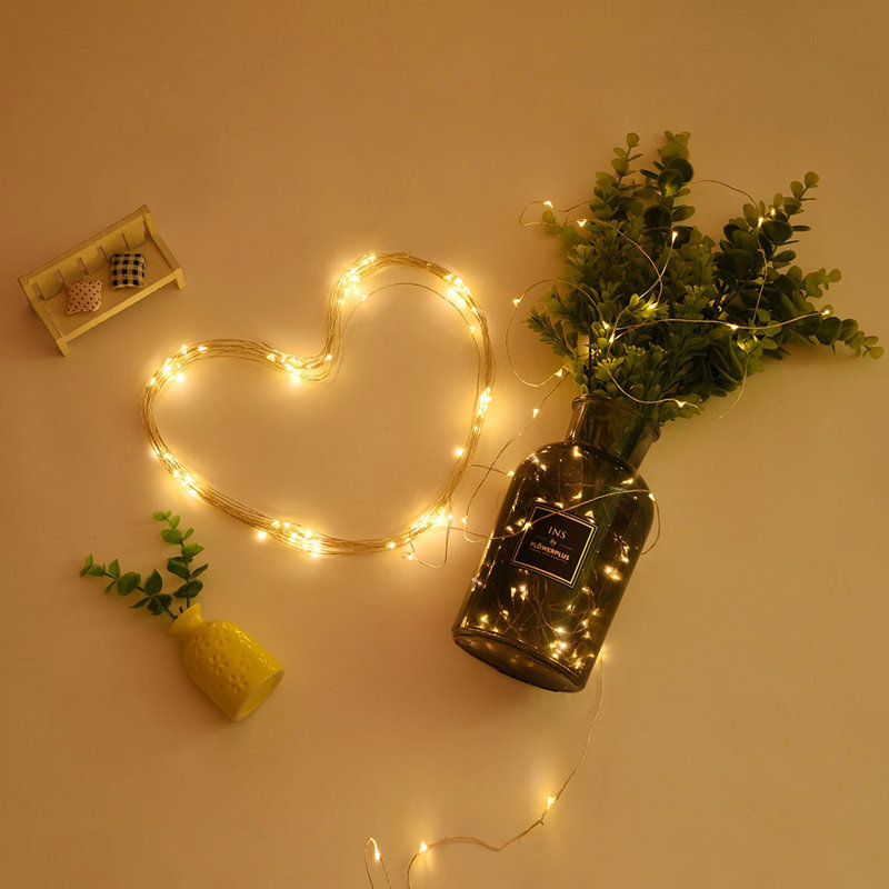 Aaliyah-Mae Outdoor 200 - Bulb 65.58'' Battery Powered LED Fairy String Light