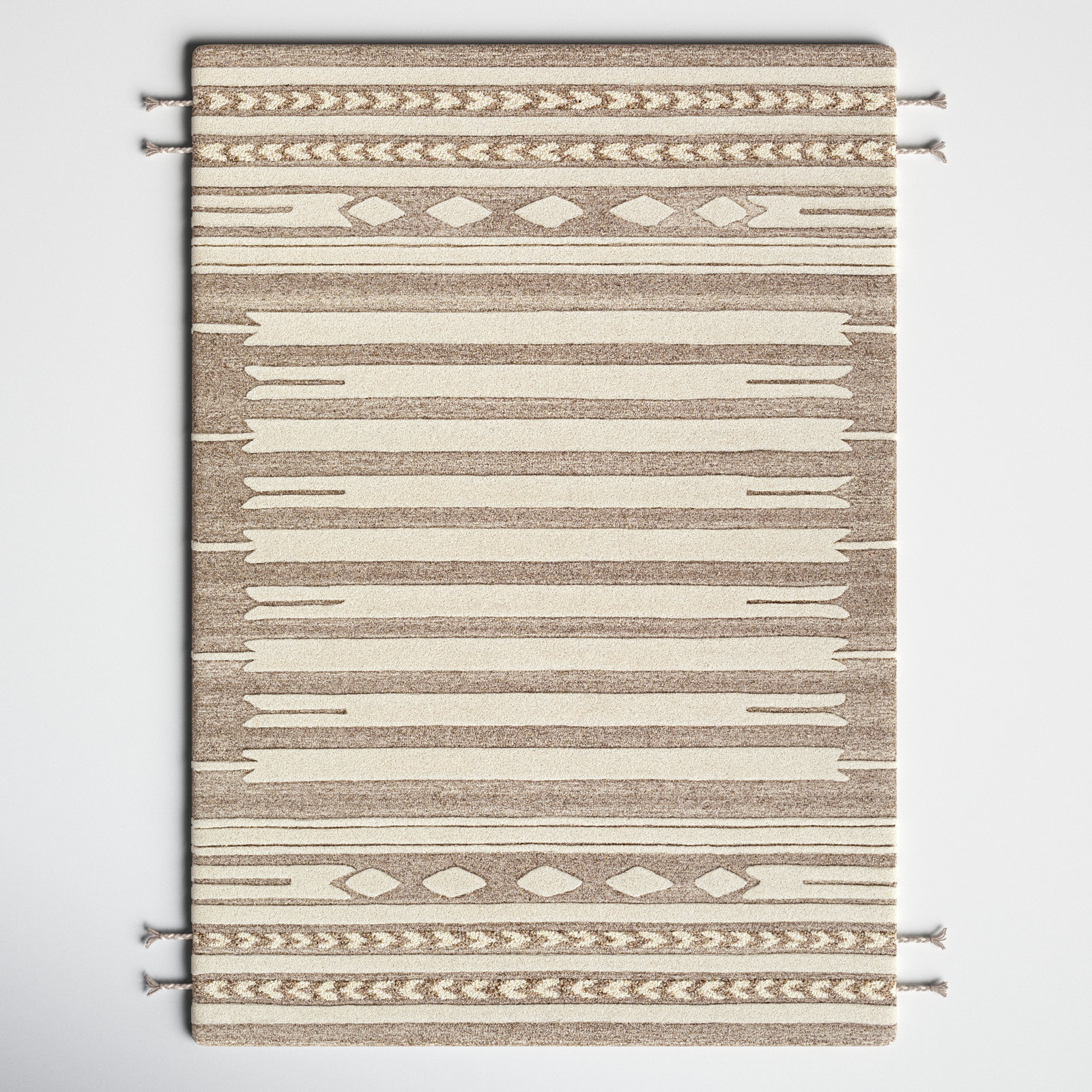 Lumia Handmade Wool Rug, Rectangle 2' x 3'