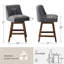 Tabouret de comptoir pivotant 26 po Keyisha-660786455-660786454