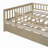 Sturdy and Versatile Daybed with Trundle and Guardrails for Optimal Rest-487617911-487617909