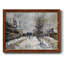 «Snow Effect, The Boulevard De Pontoise At Argenteuil», 1875, reproduction d'art sur toile-96279557-96279558