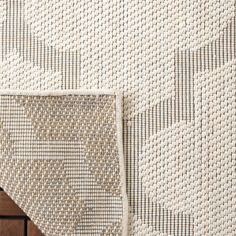 Tapis d'intérieur / extérieur géométrique Murielle Performance, Rectangle 3 pi x 5 pi