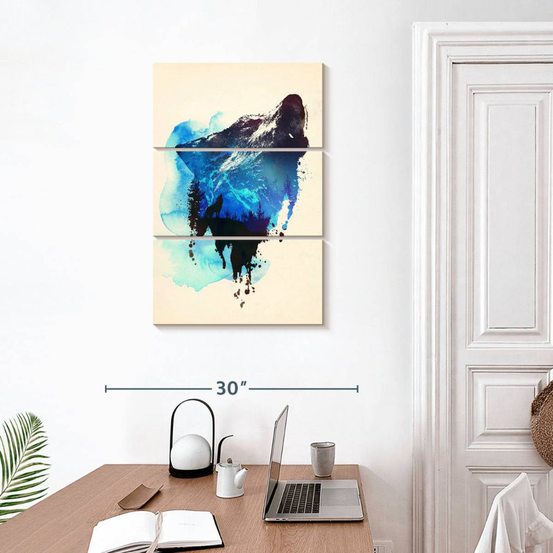 Brampt Alone As A Wolf, 32" H x 20" W