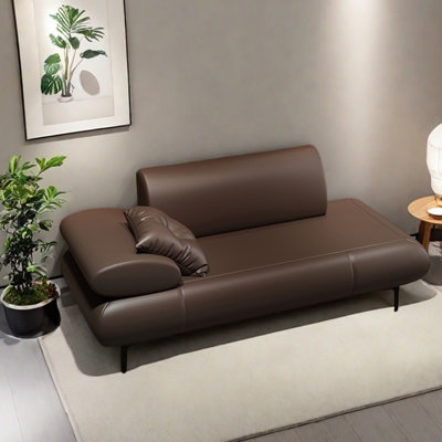 Light luxury modern faux leather lounge chair