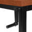 Bureau d'ordinateur, bureau personnel, debout, réglable, travail, ordinateur portable, stratifié, métal, contemporain, moderne-79509356