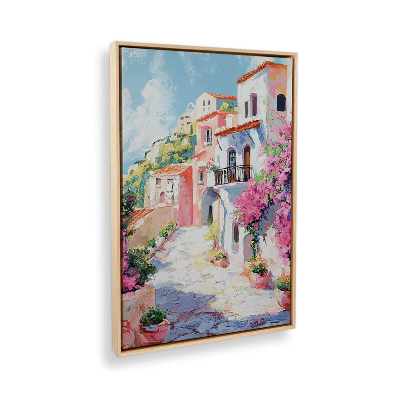Amalfi Blooming Pathway I, H 19 po x l 13 po, Érable américain, Impression encadrée sans passe-partout
