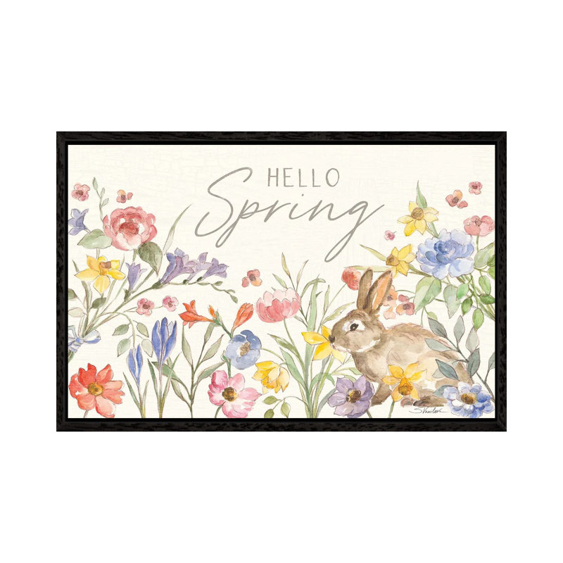 Happy Easter I by Silvia Vassileva - Gallery-Wrapped Canvas Giclée on Canvas, Black Floater Frame, 45.72cm H x 66.04cm W