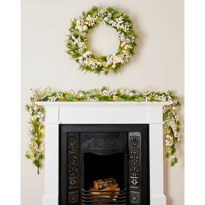Pre-Lit Berry Mixed Tip Garland