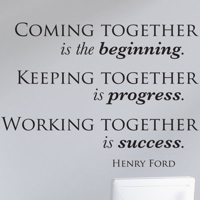 Décalcomanie murale "keeping working assembly"