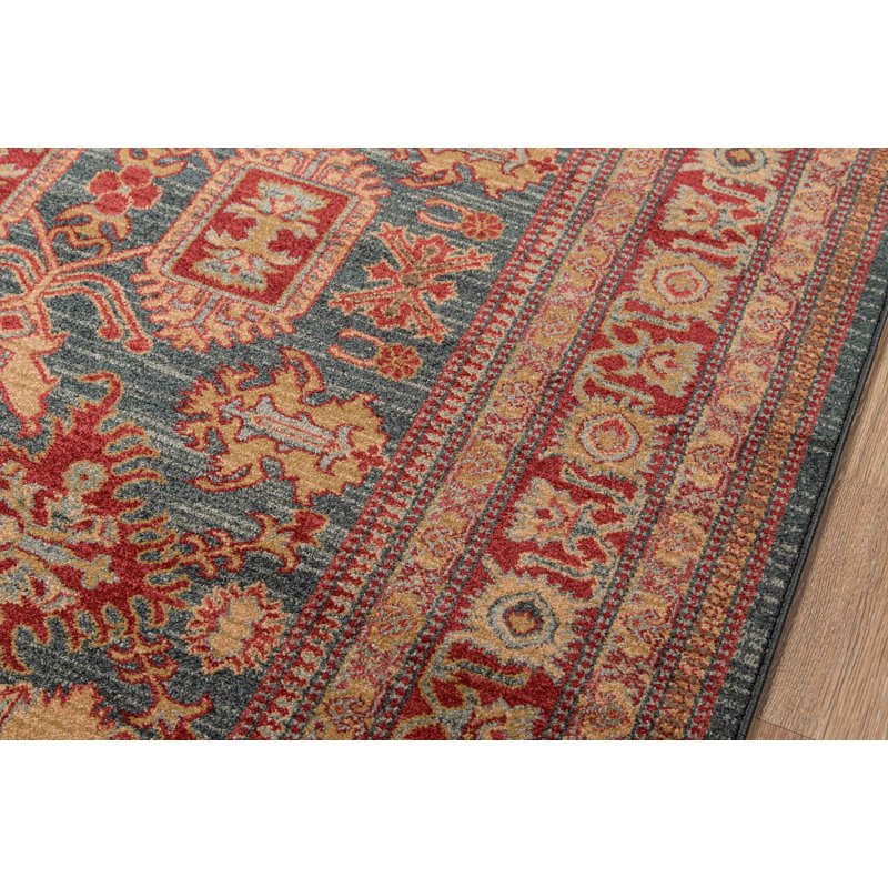Tapis bleu Lena, Rectangle 9 pi 3 po x 12 pi 6 po