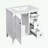 Bathroom Vanity with Ceramic Sink and 3 Drawers-1774378066