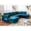 7 Seater Velvet Sofa Bed-70958673-70958669
