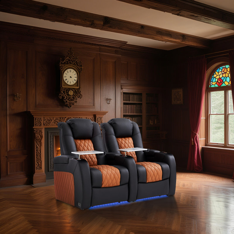 Fauteuil inclinable électrique à gravité zéro, Noir / chameau