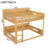 Queen Over Queen Bunk Bed with Storage Shelves and USB Ports, Solid Wood Bunk Bed with Guardrails-1827899476