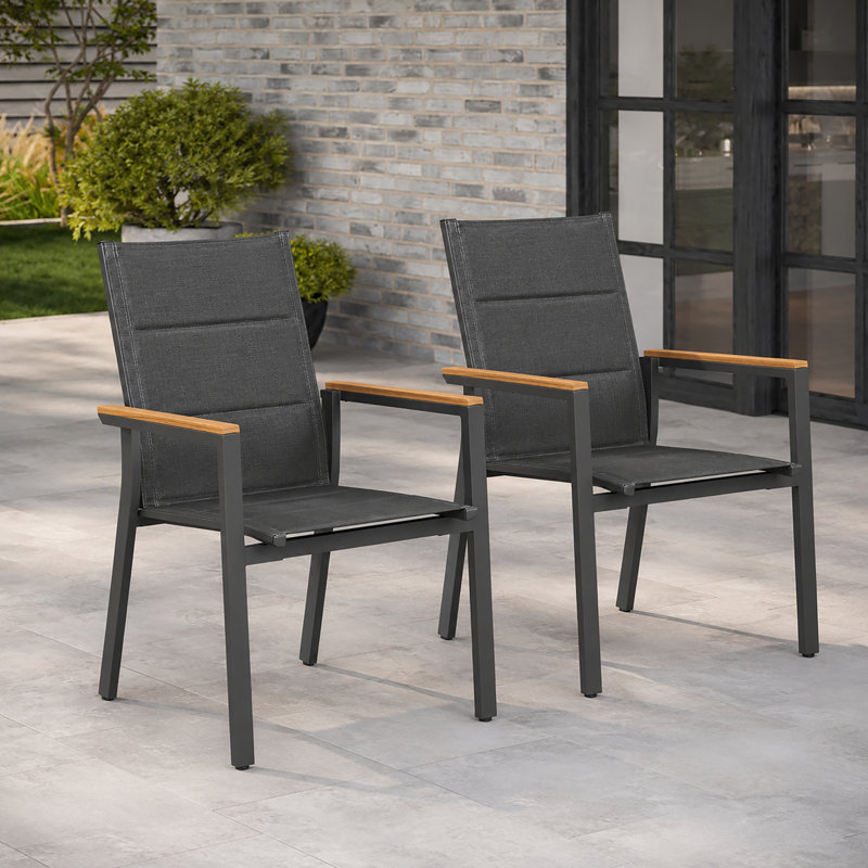 MIMO 2-piece Aluminium Outdoor Dining Chairs