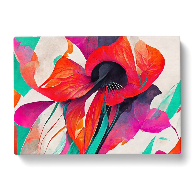 Floral Abstract Vol.1 - Wrapped Canvas, 40cm H x 60cm W x 3cm D