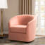 Holden 31.5" Wide Velvet Swivel Barrel Chair-960643143