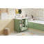 Rangement de salle de bain 36 pouces avec verre texturé gaufré, quatre tiroirs profonds, deux portes, tablette réglable, finition fraîche, poignées, étagères en verre à conception d'armoire sans couture, charnières, silencieux et lisse