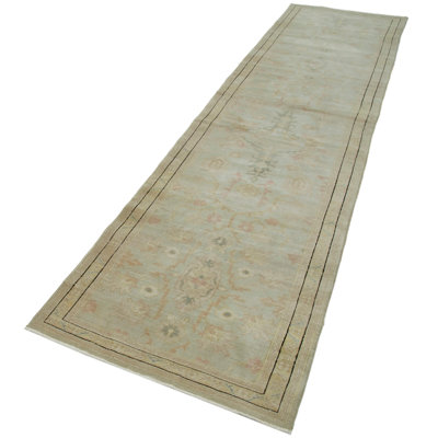 Sariyha Oriental Machine Woven Runner 2'10"" x 11'9"" Wool/Cotton Indoor / Outdoor Area Rug in Beige -  Canora Grey, 88022C76F7534190B63CA79DDDCDCB89