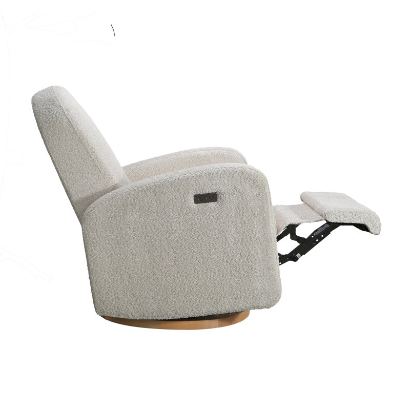 Bea Swivel Glider Recliner in Vanilla, Sand