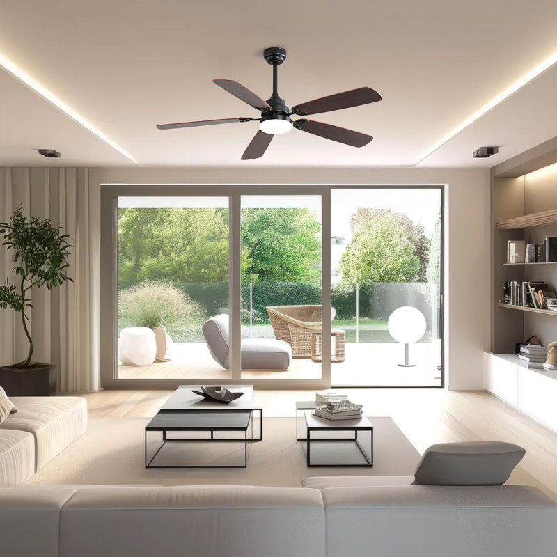 Épaisseur de la lame Whisperbloom de 42 po Ventilateur de plafond intérieur avec ampoules DEL et télécommande