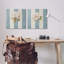 «Hydrangeas on Blue Strips», ensemble de 2 toiles murales par Patricia Pinto-252870603