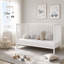 4-in-1 Round Spindle Guardrail Cot Bed -1055629768
