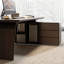 Bureau rectangulaire en bois manufacturé Coffee-1904423931