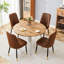 Ensemble de table extensible en grain de bois, salle à manger moderne et élégante, idéale pour les réunions de famille