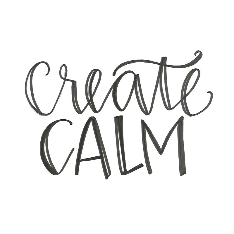 " Create Calm 2 ", 24" H x 36" W