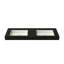 Lavabo de meuble-lavabo de salle de bain avec surface solide en résine de pierre - noir mat, profondeur 46,45 po, largeur 18,69 po, hauteur 4,23 po, capacité de 55,71 lb adaptable à tout agencement, durabilité à long terme, fixation murale ou sur comptoir,