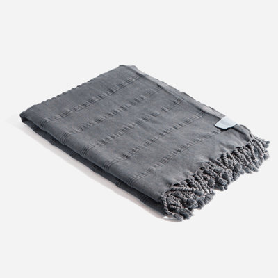 Serviette de bain turque en coton biologique Chanyah Stonewashed Luxe