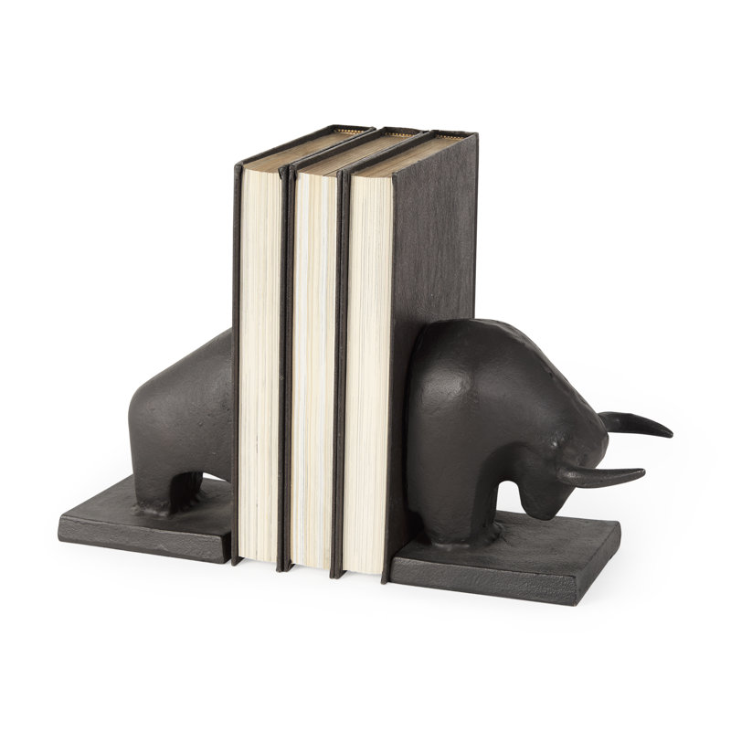 Oakfield Metal Bookends