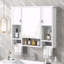 Armoire de rangement murale de salle de bain 35 "x 28" avec miroir-992551250