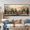 Paysage d'hiver de la ville russe I - Art mural paysage d'hiver