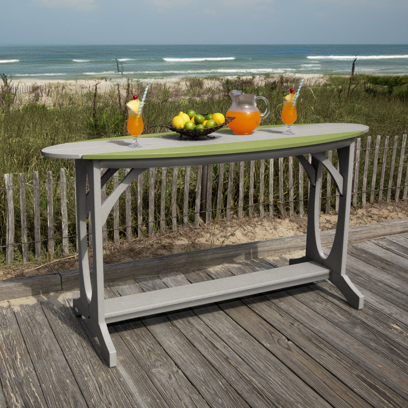 Shoreline 3-Piece Bar Height Balcony Set, Cove Gray/Palm Green