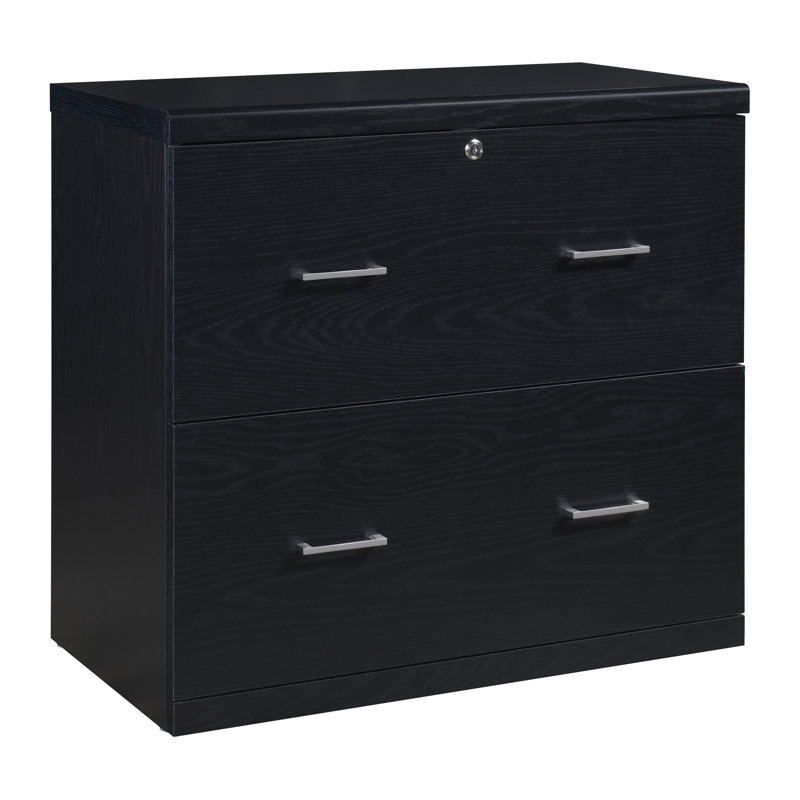 30'' Wide 2 -Drawer File Cabinet, Black