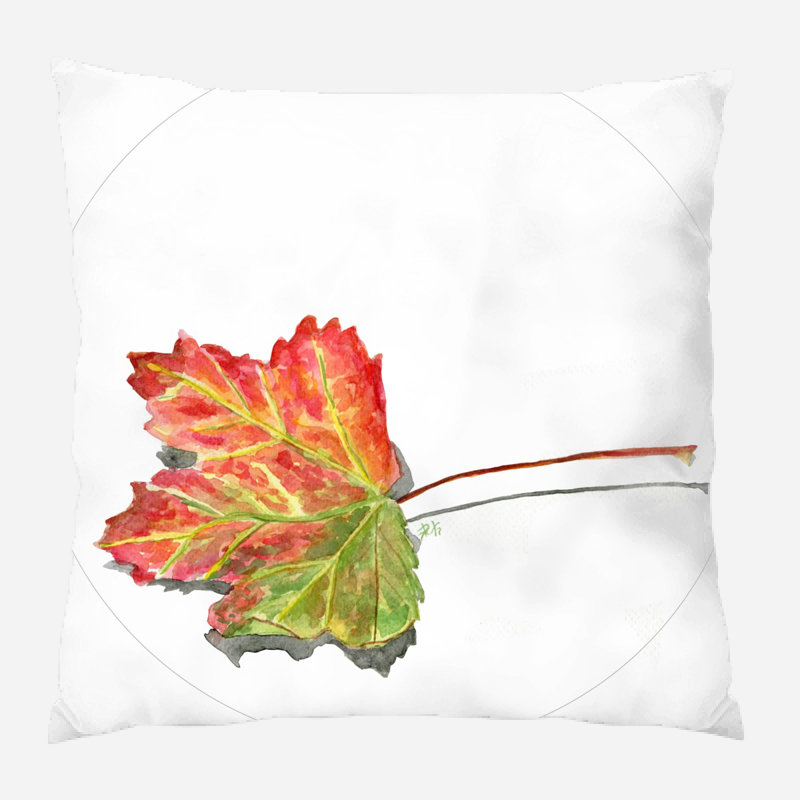 Housse et insert de coussin carré Topanga Leaf, Microsuède, Intérieur