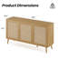 Buffet buffet avec 3 portes en rotin-21562521-1864140