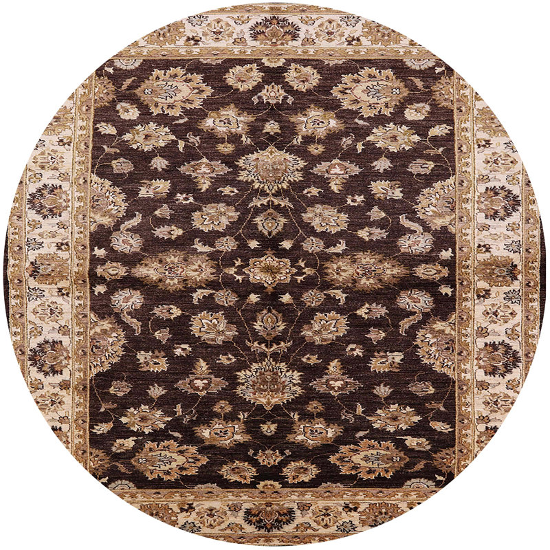 Chrisanna Oriental Indoor Rug, Round 7'