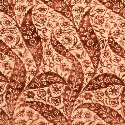 Saz Paisley Silk Velvet Fabric