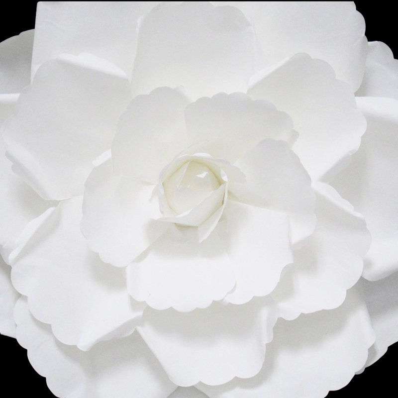 Décoration murale rose en papier Gardenia