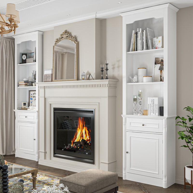 Storage Bookcase, White