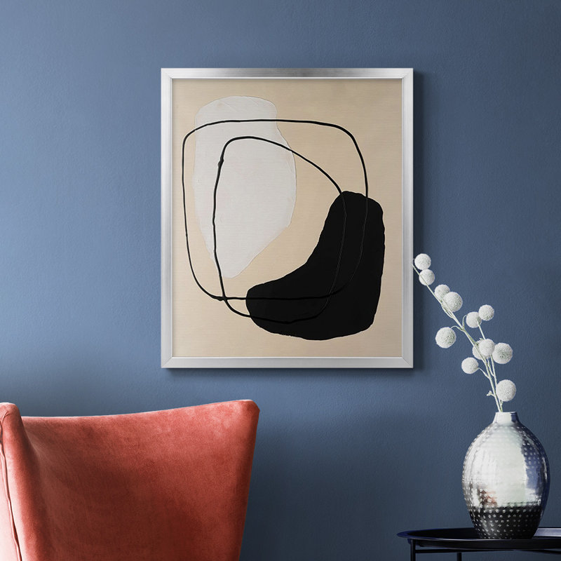 Toile encadrée de qualité supérieure Avant Mod I - prête à être accrochée, Argent, H 24 po x l 20 po