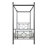 1Pc Twin Platform Canopy Bed