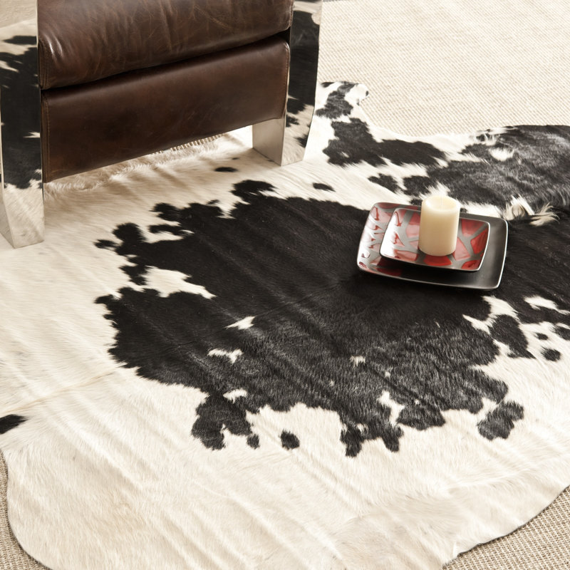 Tapis noir / blanc tissé à la main et à plat, Rectangle 5 pi 6 po x 6 pi 6 po