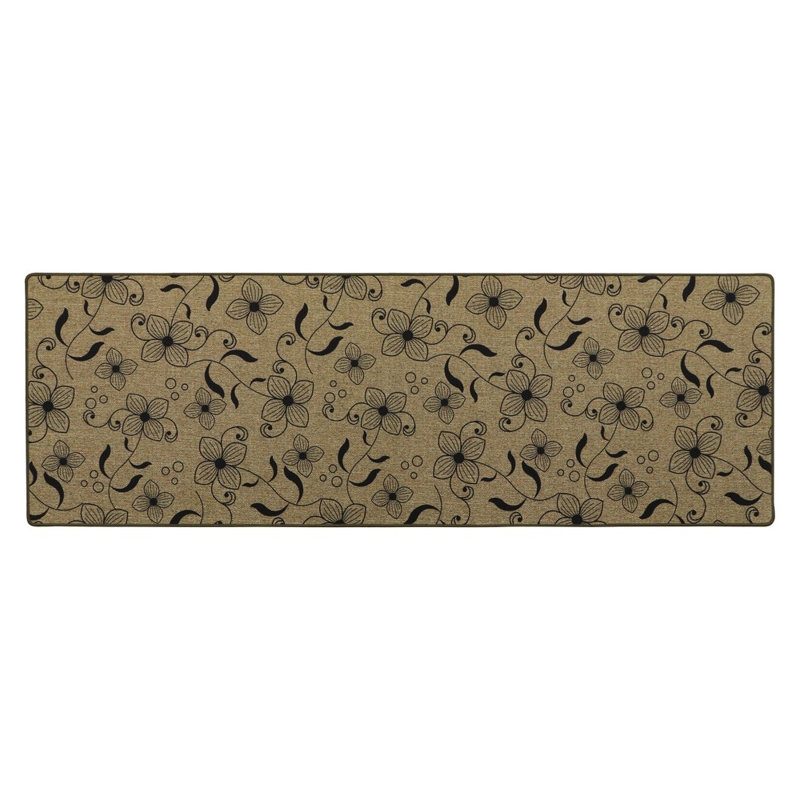 Non-Slip Floral Doormat