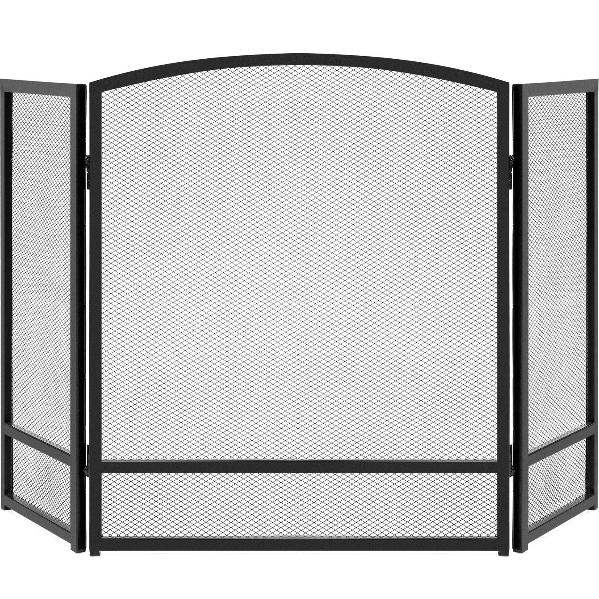 Winston Porter Brendetta 3 Panel Steel Fireplace Screen & Reviews | Wayfair