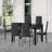 6 - Person Glass Top Four Leg Dining Set