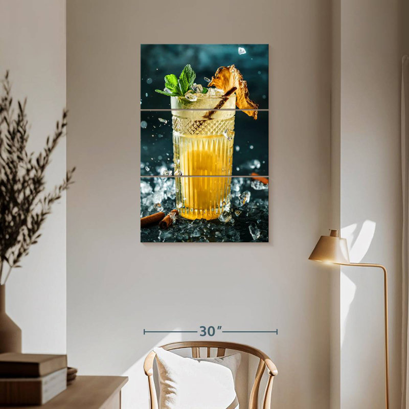 Yarlin Pineapple Cocktail, 57" H x 36" W